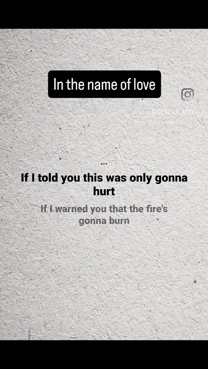 #In the name of love lyrics by bebe rexha and Martin garrix #popular EDM track #trending #viral