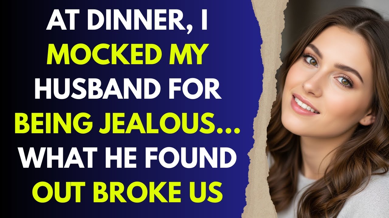 At Dinner, I Mocked My Husband for Being Jealous… What He Found Out Broke Us