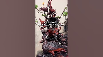 Tượng Chim Công uyên ương - Phu Thê Viên Mãn gỗ Trắc đỏ đen tinh tế cuốn hút #shorts #tuonggotrac