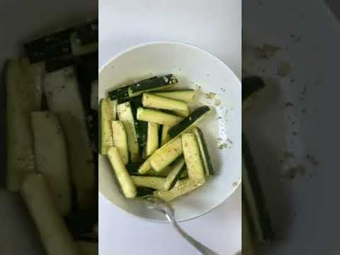 Roasted Zucchini Fries with Parmesan Cheese #shorts