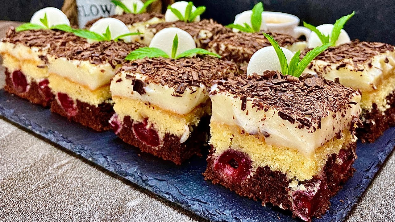 20 Nəfərlik Asan Hazirlanan Cox ləzzətli Vişnəli Piroq.