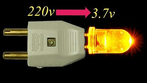 How to Connect 3v LED Light to 220v AC | 3v LED Directly with 220v AC | 220v AC to 3.7v Converter.