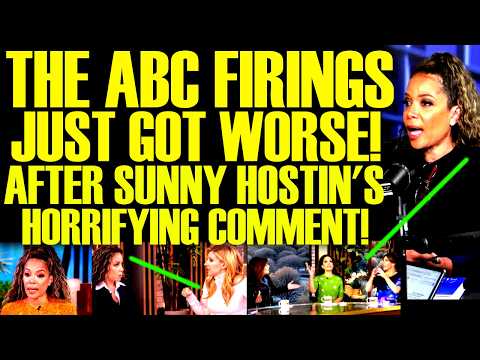 IT HAPPENED! The ABC FIRINGS Get Worse After Sunny Hostin's HORRIFYING Comment Backfires On The View