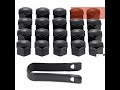 WHEEL NUT COVERS  (BLACK)