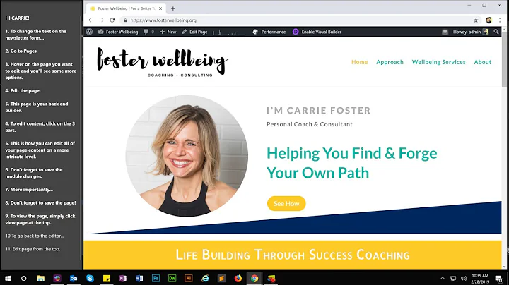 How to edit your site content in the Divi back end builder.