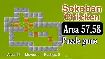 Sokoban Chicken Area 57,58 | Sokoban chicken gameplay | Sokoban chicken walkthrough | SiGog