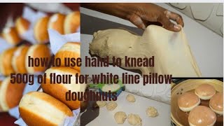 Easiest Way To Hide Jam & Knead 500G Of Flour For White Line Pillow Doughnutsrecipe & Process