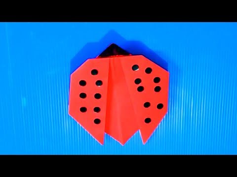 יצירה חיפושית מנייר אוריגמי