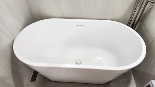 WOODBRIDGE 59" Acrylic Freestanding Bathtub |QUICK OVERVIEW|