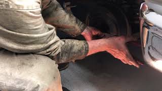 Front wheel bearing pack and replace - 1963 Ford Galaxy