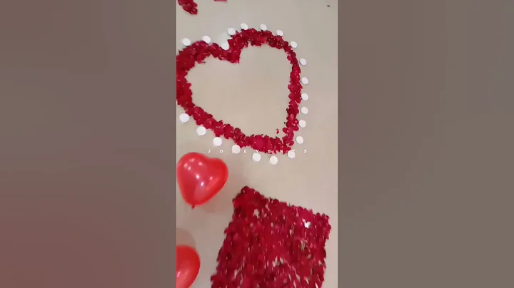 Romantic Birthday Surprise Decoration #roomdecor #shorts