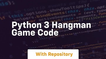 python 3 hangman game code