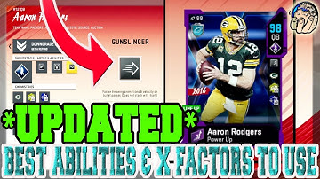BEST ABILITIES AND X FACTORS TO USE IN MADDEN 20 TUTORIAL (Updated) [MADDEN 20 ULTIMATE TEAM]