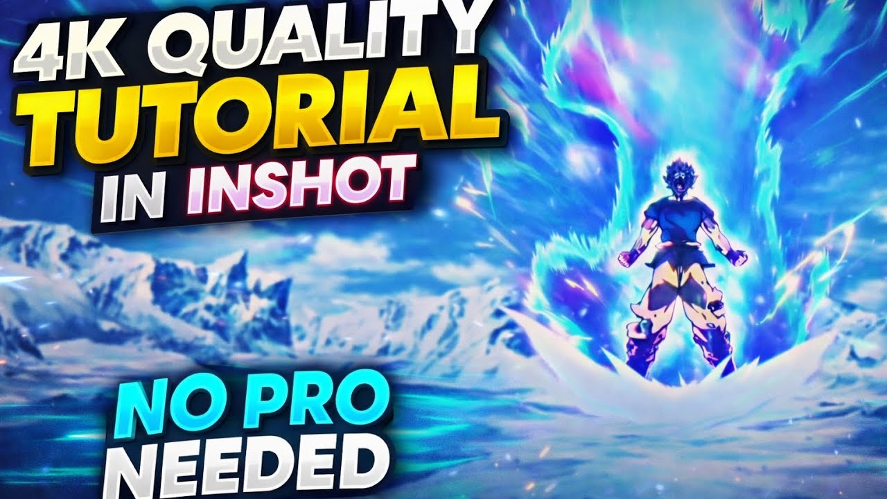 4K QUALITY TUTORIAL IN INSHOT || NO PRO NEEDED!