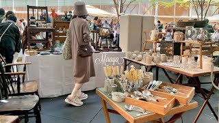 Flea market vlog  Shopping at Japan's largest brocanto Oedo antique market