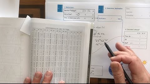 Celestial Exercise for Part 6: Time-to-Arc