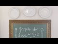 Hang Plates on the Wall with this Simple Trick, 5 Minute Cottage Home Decor on a Budget