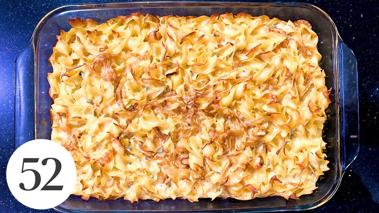 Noodle Kugel With Caramelized Onions & Brown Butter with Jake Cohen | At Home With Us | Food52