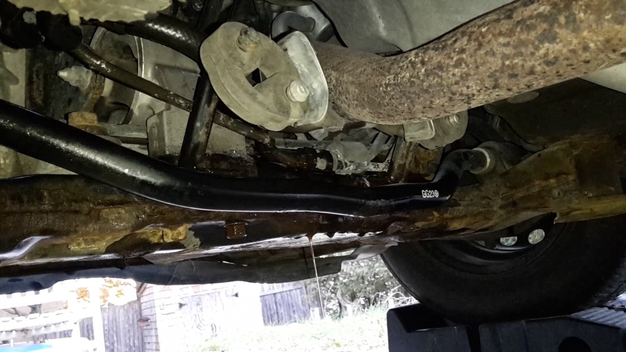 2008 Kia Rio power steering pressure line leak YouTube