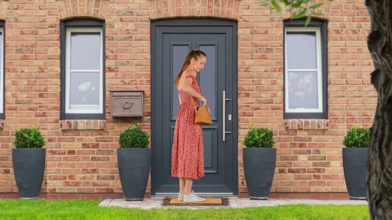 Придверний килимок Листя гума та кокос 10039361 Relaxdays