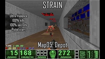 Doom II: STRAIN - Map05: Depot (UV-MAX)