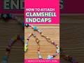 How to Attach Clamshell Endcap Bead Tips to #beadedjewelry #beadedbracelet #beadednecklace #shorts