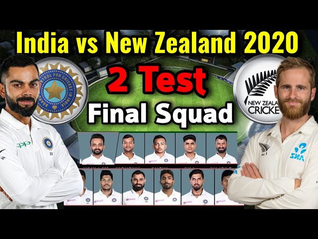 New test vs india zealand India vs