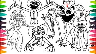 Poppy Playtime Chapter 3 New Coloring Pages / How to Color BOSSES and MONSTERS