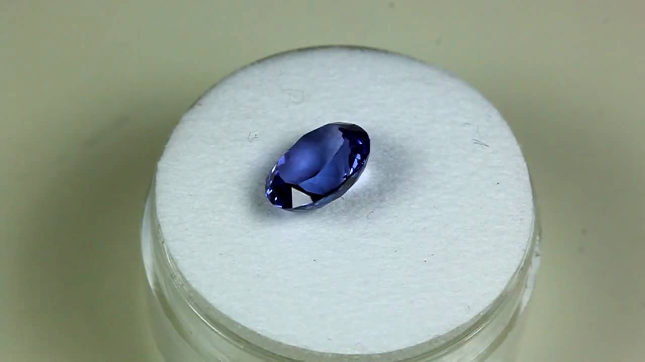 2.02 Carat Unmounted Oval Shaped Tanzanite A Quality
