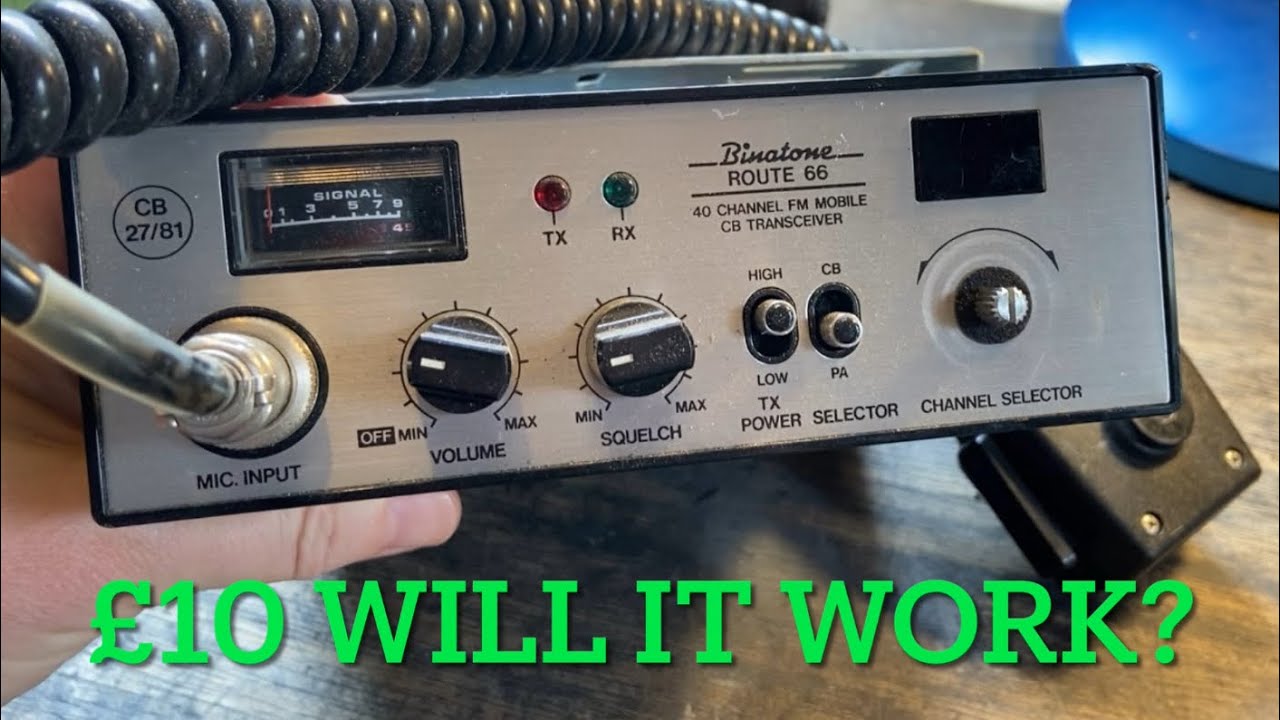Trying out a £10 CB Radio, does it work? - YouTube