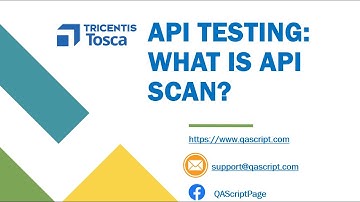 Tosca Tutorial | Lesson 79 - What is API Scan | How to Send or Receive API requests | API Testing |