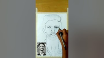 Drawing Sushant Singh Rajput Step by Step | #shorts #youtubeshorts #trending #shortvideo