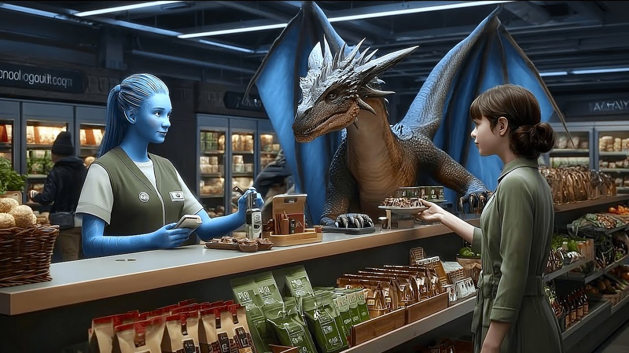 A Human Girl Paid for an Old Dragon’s Groceries—Hours Later 15 Imperial Warships Arrived at Her Door