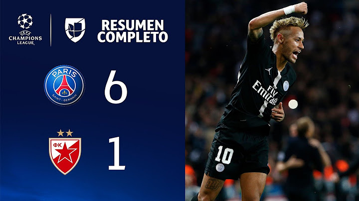 PSG 6-1 Estrella Roja - GOLES Y RESUMEN - Grupo C UEFA Champions League