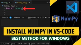 How to Install Numpy in Visual Studio (2023)