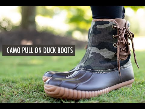 camo duck boots