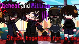 MICHEAL and WILLIAM AFTON handcuffed for a day | FNaF Gacha | kayleeytt