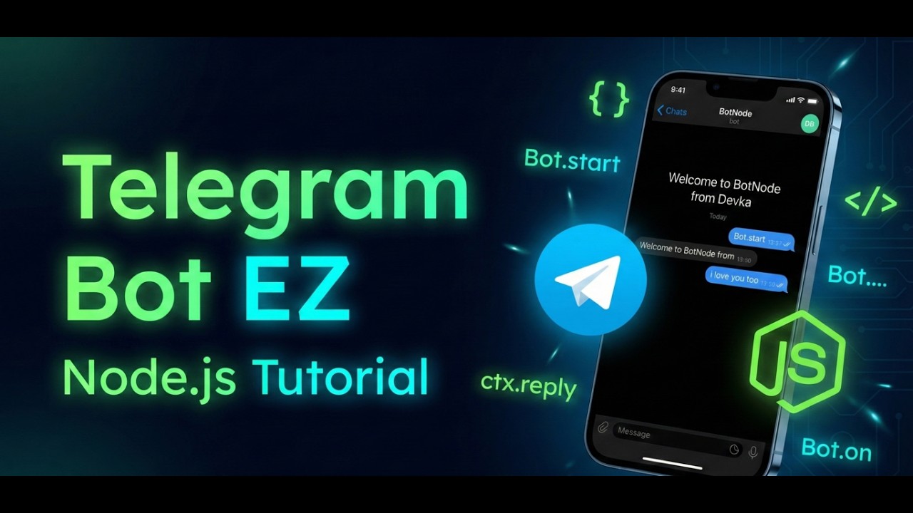 បង្កើត Telegram Bot ជាមួយ Node.js ងាយៗ | Telegram Bot Tutorial - YouTube
