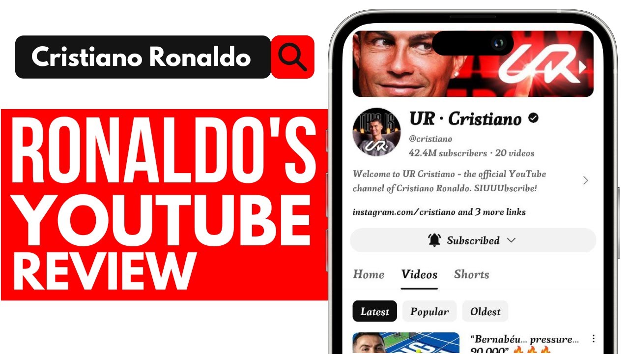 Cristiano Ronaldo Youtube Channel Review | Cristiano Ronaldo Channel ...