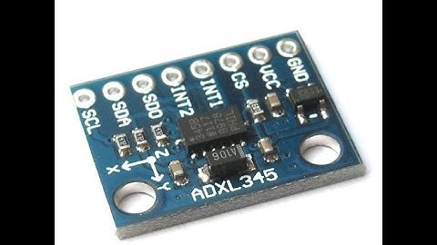 Arduino and Digital Accelerometer ADXL345 I2C