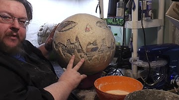 Paper Mache Pumpkins version 2 - Part 4 Pumpkin Texture