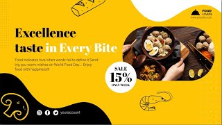 Landing Page Design | Illustrator CC Tutorial | Graphic Design | Fast Food Poster Design screenshot 5