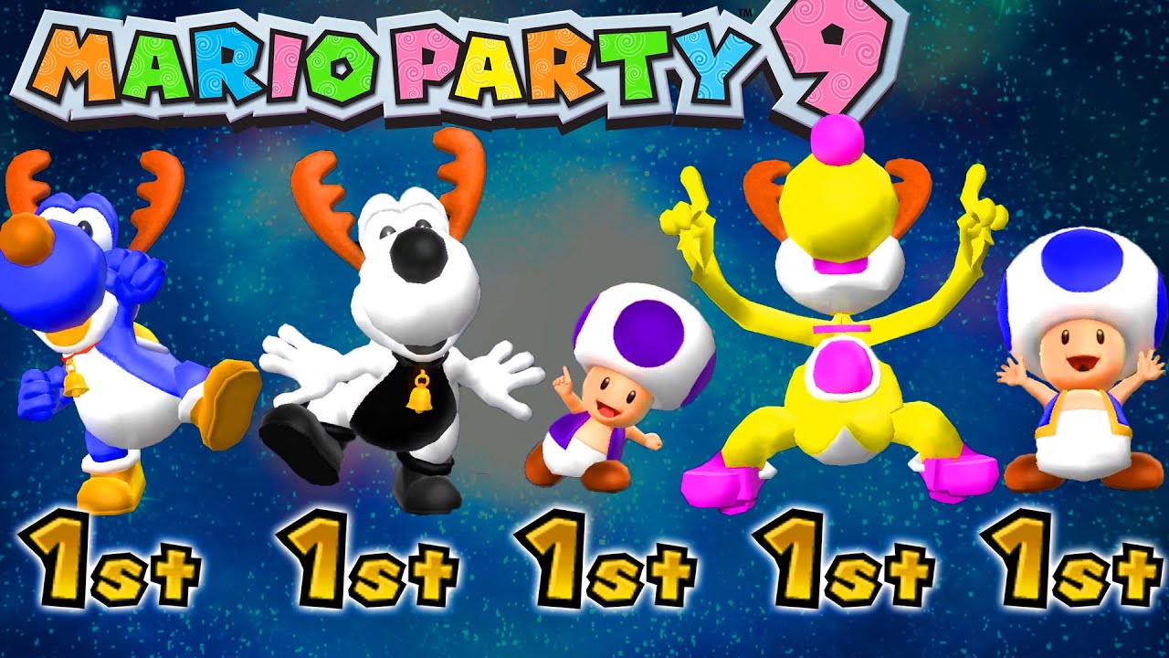 Mario Party 9 Garden Battle - Toad vs Yoshi Master Difficulty Gameplay #MarioGame