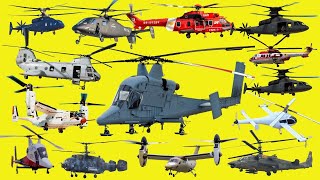Types of Helicopter, Jenis2 Helikopter, Compound Helicopter, Tandem Rotor Helicopter, Coaxial Heli