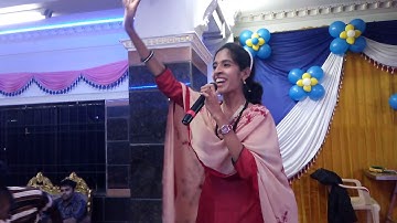 MC Nandhini Aravindan intro at Birthday party at Villivakkam