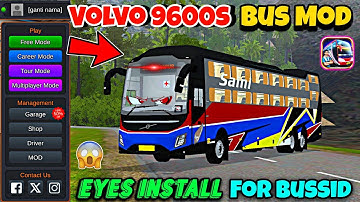 How to Add Volvo Sleeper 9600s Bus Mod For Bussid | Bus simulator Indonesia Volvo Bus Mod 2025