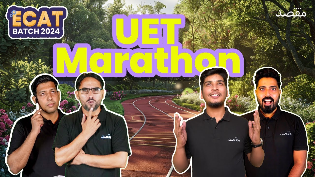 ECAT 2024 BEST TEST PREP | FULL UET ECAT PAPER SOLVING MARATHON | 