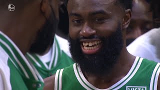 Jayson Tatum accidentally chips Jaylen Brown’s tooth 💀