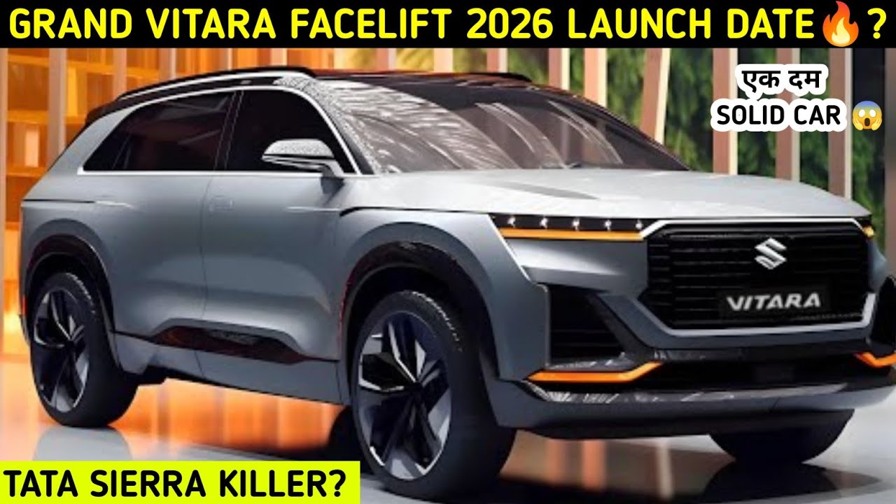 Grand vitara facelift 2026 | grand vitara new model | Upcoming cars 2026