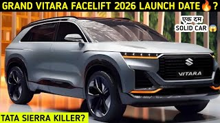 Grand Vitara Facelift 2026 Grand Vitara New Model Upcoming Cars 2026